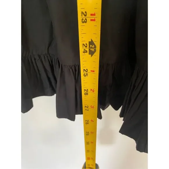 New Roman Black A- Line Skirt Sz 36 - Picture 8 of 11